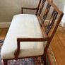 victorian small upholstered bench / sofa Image 5