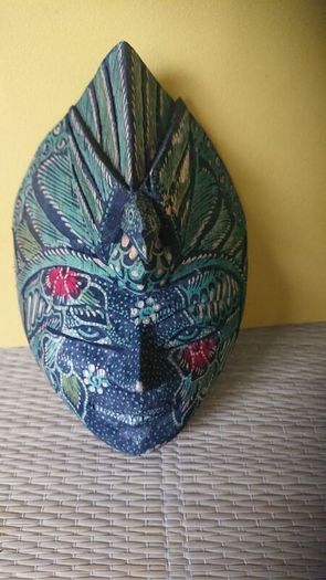 Wooden mask of  goddess Dewi Sri