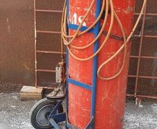 Gas Propane Torch, Ripack 2000, gas and trolley