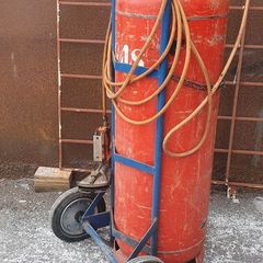 Gas Propane Torch, Ripack 2000, gas and trolley