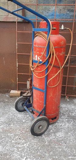 Gas Propane Torch, Ripack 2000, gas and trolley
