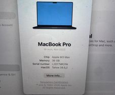 MacBook Pro M3 Max 16inch