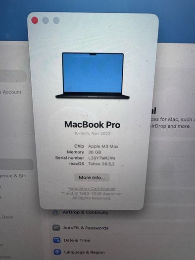 MacBook Pro M3 Max 16inch