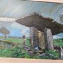 Title: Vintage Framed Pastel Drawing Poulnabrone 1984Dolmen, Co. Clare (Signed 'Mark', Image 3
