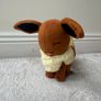 Pokemon Eevee approx. 7" Plush Cutest smile squinting expression Tomy Used Please see pictures Image 4