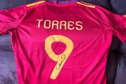 Fernando Torres signed Spanish jersey