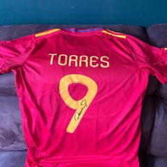 Fernando Torres signed Spanish jersey