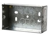 2 Gang Flush Metal Box Deep Type