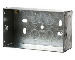 2 Gang Flush Metal Box Deep Type