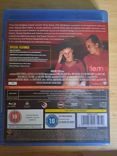 Natural Born Killers Blu-ray