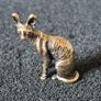 3 brass cats,. Solid brass. Image 5