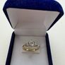 Engagement ring and diamond and gold wedding band Image 2