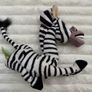 2004 Madagascar Marty Zebra Plush approx. 20 cm. Neck/Head is too loose (Falling down left or right) Used Please see photos Image 3