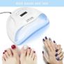 150W Quick-drying Nail Dryer Gel Polish Curing UV Light With 4 Timers, Automatic Sensor for Gels Polishes in Home and Salon Image 4