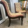 Pair of antique Slipper chairs Image 6