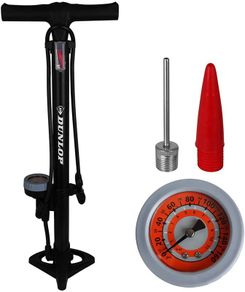 Dunlop Bike Floor Pump with Analogue Gauge - FREE SHIPPING - Delivery in 1/2 working days by GLS