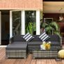 1 year old rattan sofa set Image 7