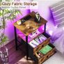 Night Stand Set 2, LED Nightstand with Charging Station Image 7