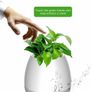 Bluetooth Speakers Rechargeable Smart Music Flower Pot with colorful Breathing Night Light for Indoor/Outdoor Office Home Decor Festivel Gift (White/Plants DO NOT included) Image 2