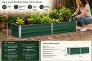 Raised Garden Bed 160cm Galvanised Steel Planter Box Green