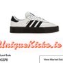 Premium Adidas Samba Wedge White Red Leather Image 5