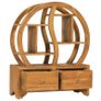 Cabinet with Yin Yang Shelf 68x26x83 cm Solid Teak Wood Image 3