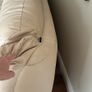Free cream leather sofas & chair Image 6