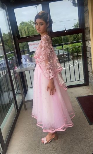 Girls Confirmation dress pink
