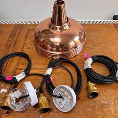 Benjamin Copper Industrial Pendant Light Shades x 5