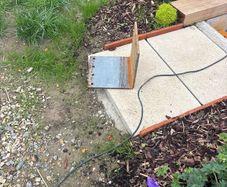 Extremely large galvanised steel L shape brackets