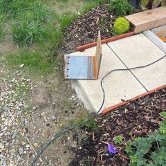 Extremely large galvanised steel L shape brackets