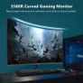 32-Inch QHD Curved Gaming Monitor, 180Hz 1440p, 1ms MPRT, 1500R VA Display, FreeSync, HDMI & DisplayPort, VESA Mountable Image 7