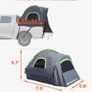 Truck Bed Camping Tent Fits 5.5 to 6.0 ft Waterproof PU2000 2 to 3 Person Image 4