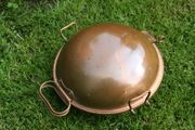 Vintage Hinged Hammered Copper CATAPLANA Portugal 10 1/2 inch Seafood Steamer Copper pan