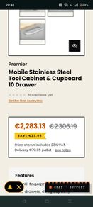 sealey premier tool box chest