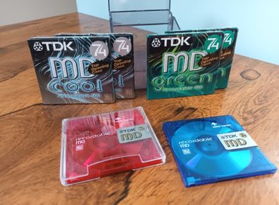 Mini Discs and Display Case