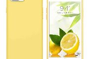 Liquid Silicone Case For Apple iPhone 8 Plus / 7 Plus Luxury Thin Phone Cover Yellow