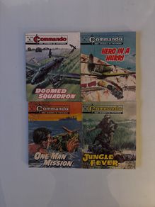 Commando graphic war novels x 4