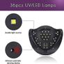 Professional LED Gel Nail Lamp for Home or Salon Use, Gel Nail Polish Dryer, 3X Faster Than Traditional UV Nail Lamp Nail Dryer Curing Lamps, 4 Time Presets, 120 W (Black) Image 4