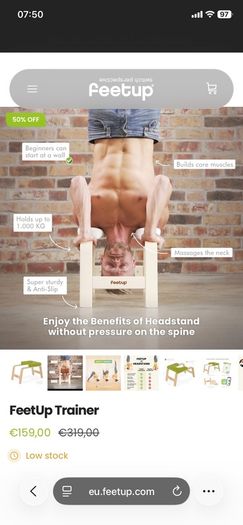 Feet up yoga stand