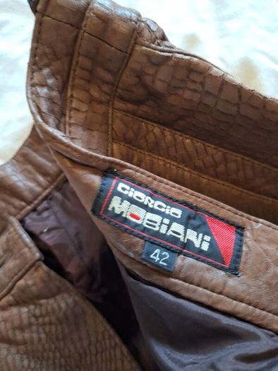 Vintage 80s Dark Brown Leather Trousers