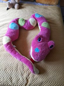 Large Pink Spotty Snake Teddy
