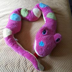 Large Pink Spotty Snake Teddy