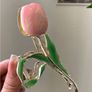 Faux Pearl Rose Hair Claw Clip Image 4
