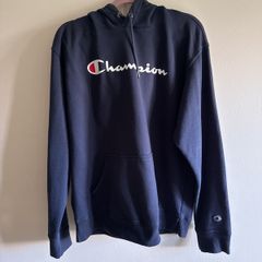 Classic Champion Navy Hoodie + FREE Kalenji Running Windbreaker (Age 14-16)