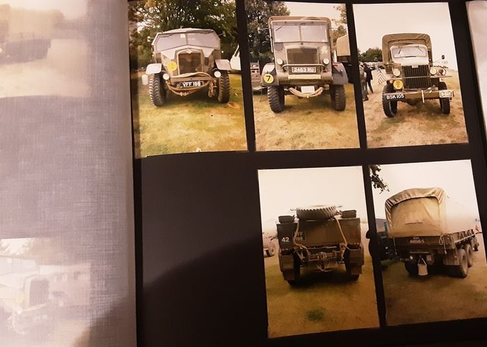 photo album of over 150 militaria vehicle's