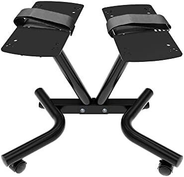 Adjustable Dumbbell Stand Fitness Dial Dumbbell Rack with Adjustable Belt for Home Gym Set