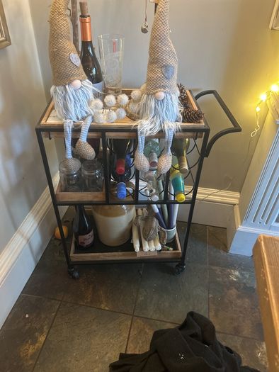 Lamp and drinks trolley