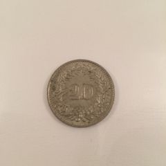 1962-1971 Swiss 20 rappen's