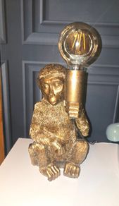 New monkey table lamp
